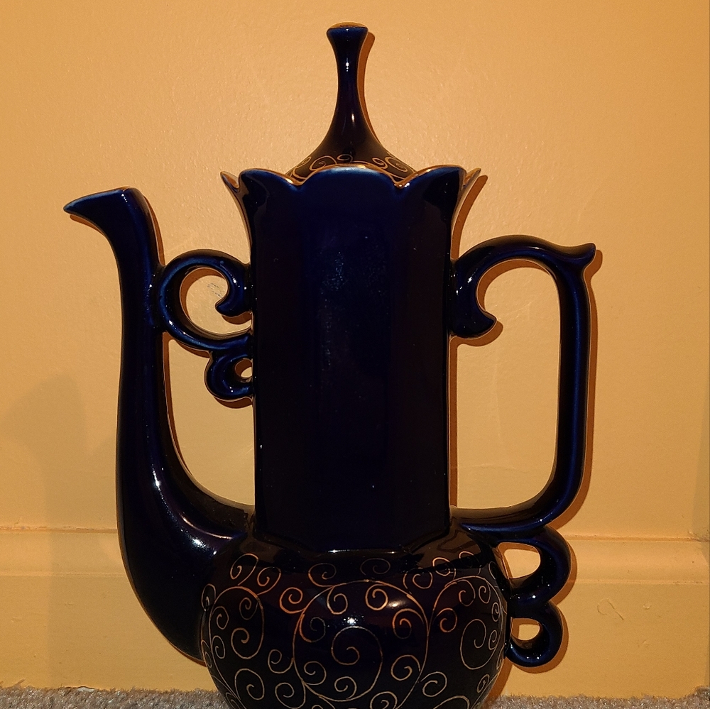 Tea / Coffee pot cobalt blue